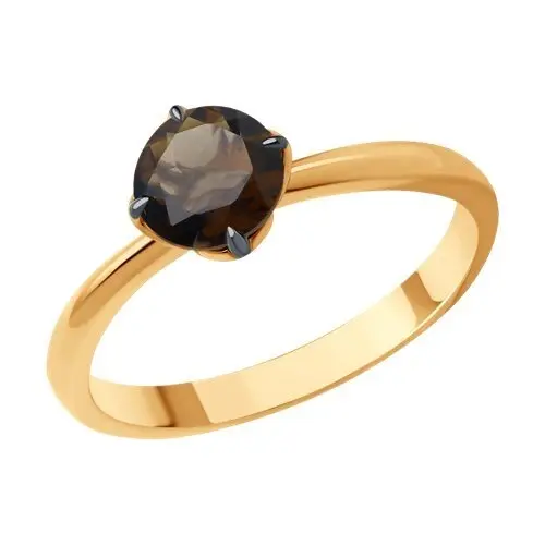 Кольцо декоративное из красного золота