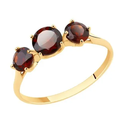 Кольцо декоративное из красного золота