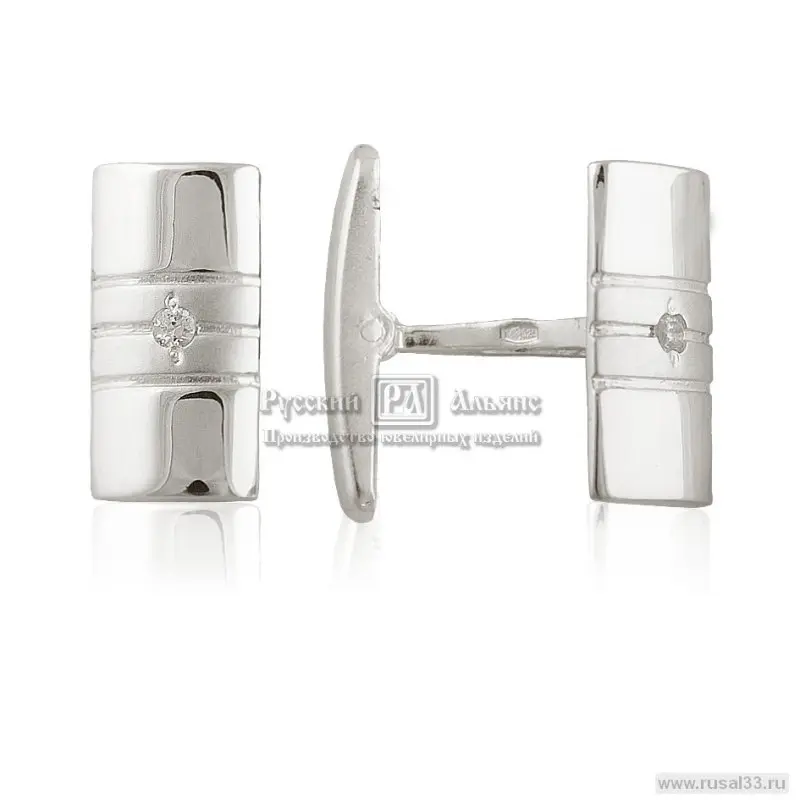 Запонки из серебра