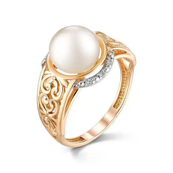 Кольцо декоративное из красного золота