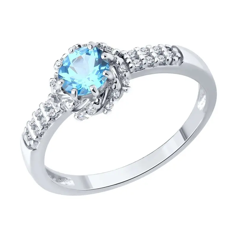 Кольцо декоративное из серебра