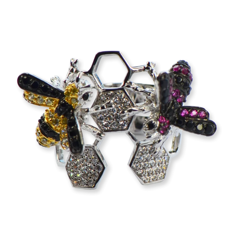 Кольцо декоративное из серебра