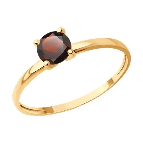 Кольцо декоративное из красного золота