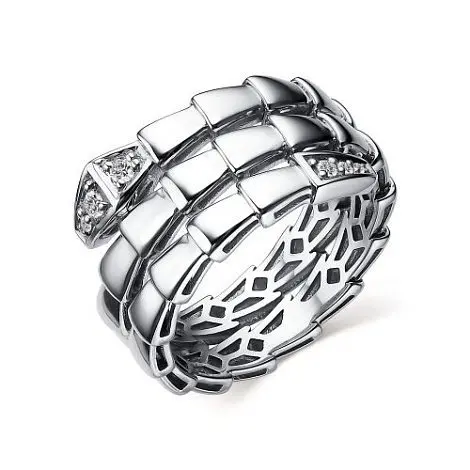 Кольцо декоративное из серебра