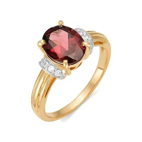 Кольцо декоративное из красного золота