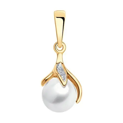 Подвеска декоративная из комбинированного золота