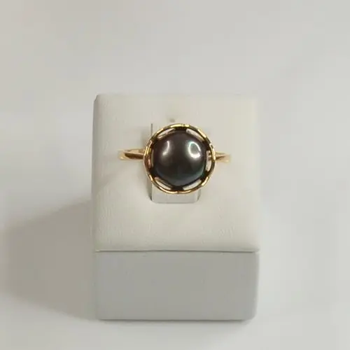 Кольцо декоративное из красного золота