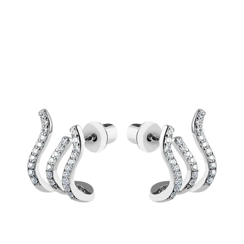 Серьги пуссеты из серебра