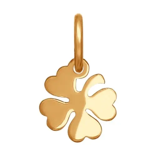 Подвеска декоративная из красного золота