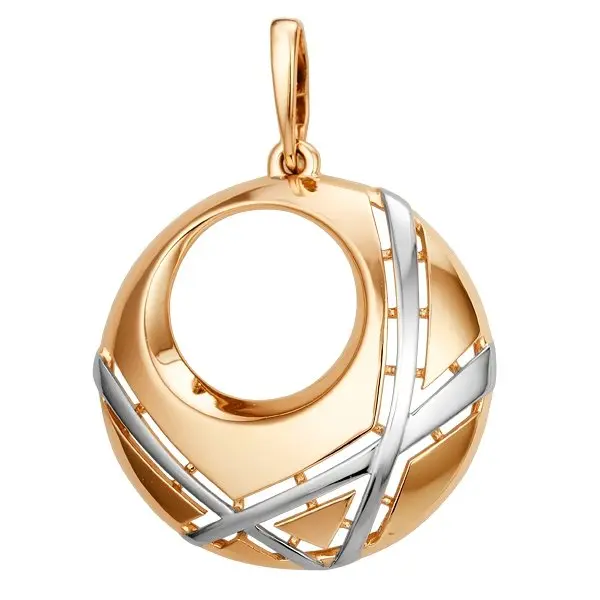 Подвеска декоративная из комбинированного золота