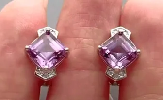 Серьги с английским замком из серебра