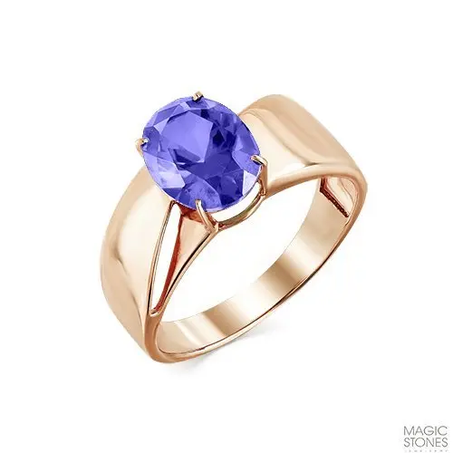 Кольцо декоративное из красного золота