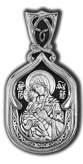 Подвеска икона из серебра