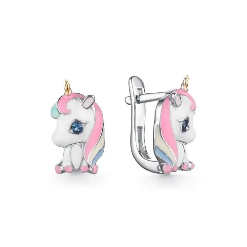 Серьги детские из серебра