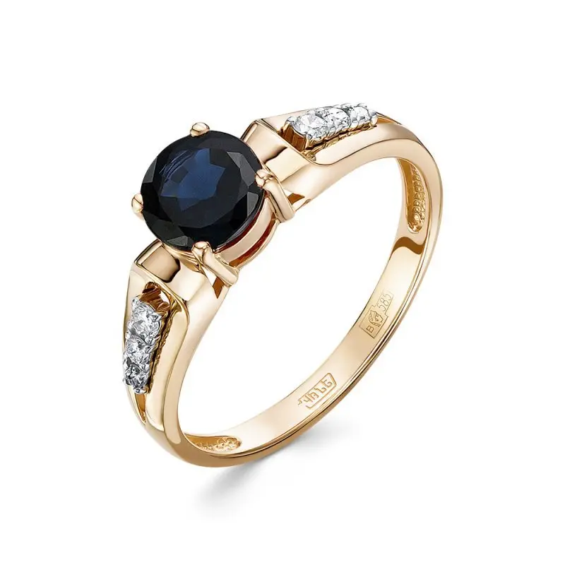 Кольцо декоративное из белого золота