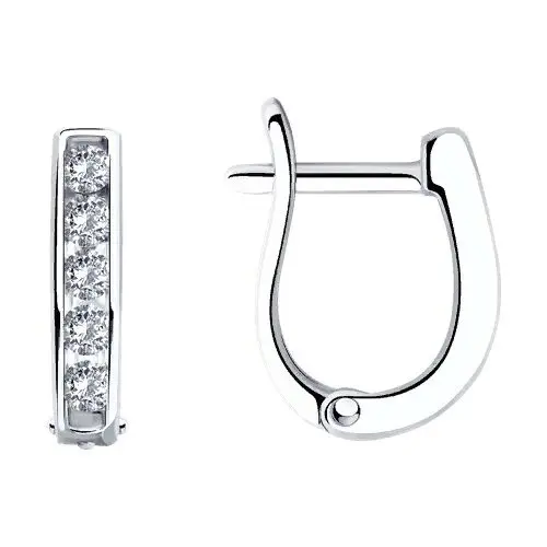 Серьги детские из серебра вид 1