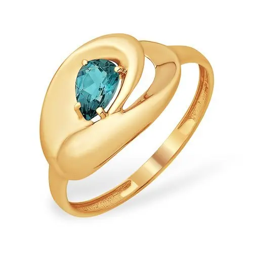 Кольцо декоративное из красного золота