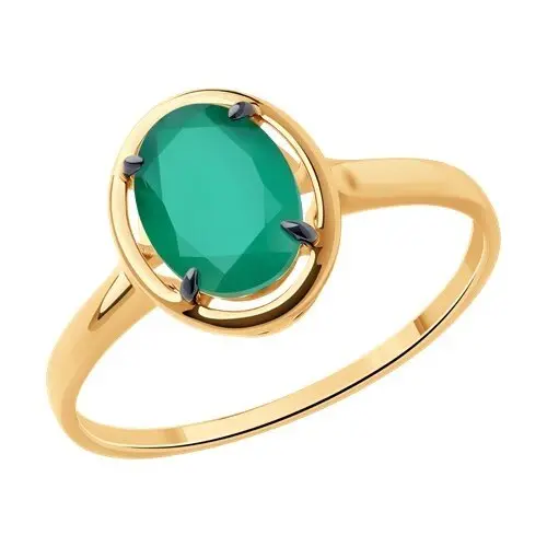 Кольцо декоративное из красного золота