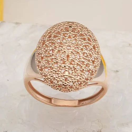 Кольцо декоративное из красного золота