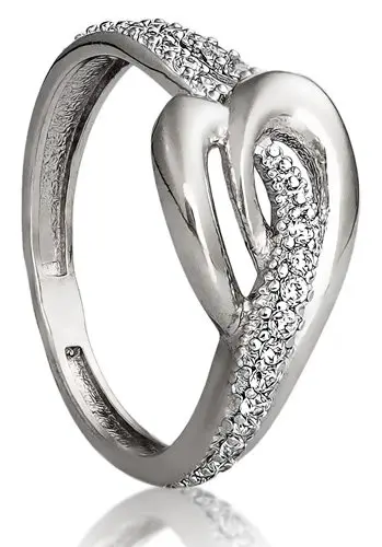 Кольцо декоративное из серебра