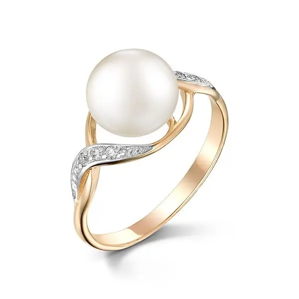 Кольцо декоративное из красного золота