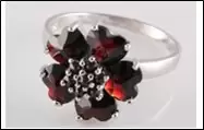 Кольцо декоративное из серебра
