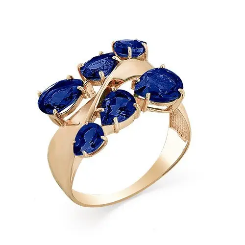 Кольцо декоративное из красного золота