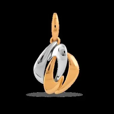 Подвеска декоративная из комбинированного золота