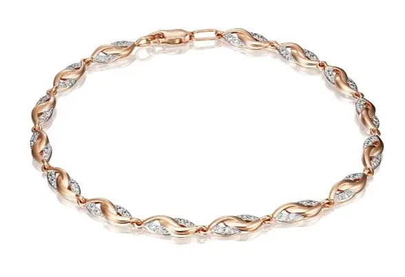 Браслет декоративный из комбинированного золота