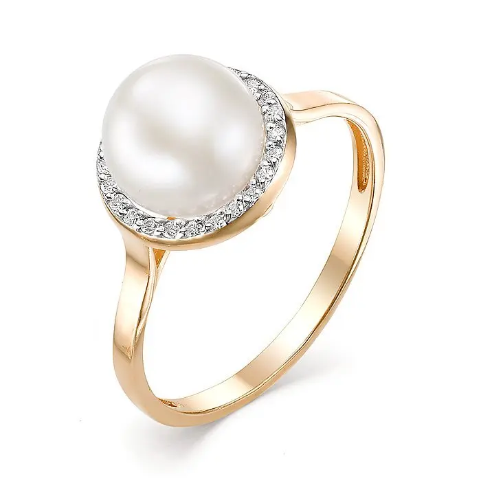 Кольцо декоративное из красного золота