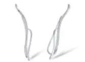 Серьги зажимы из серебра