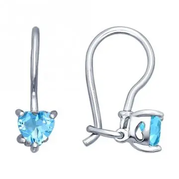 Серьги детские из серебра