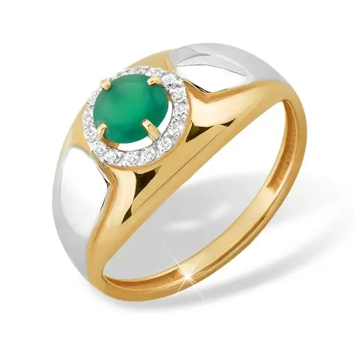 Кольцо декоративное из красного золота