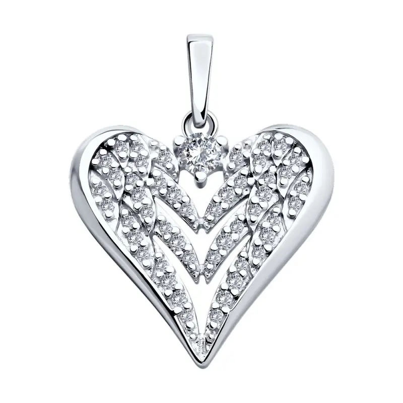 Подвеска декоративная из серебра