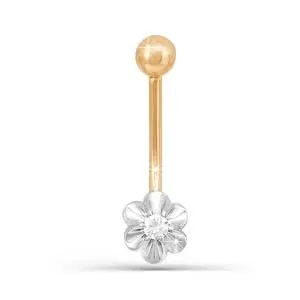 Пирсинг из комбинированного золота