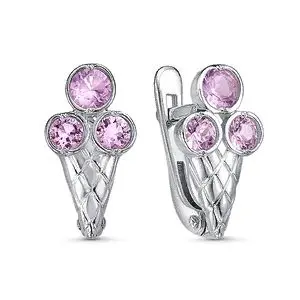 Серьги детские из серебра вид 1
