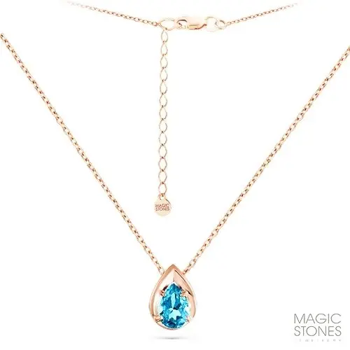 Цепь колье из красного золота