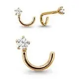 Пирсинг из красного золота