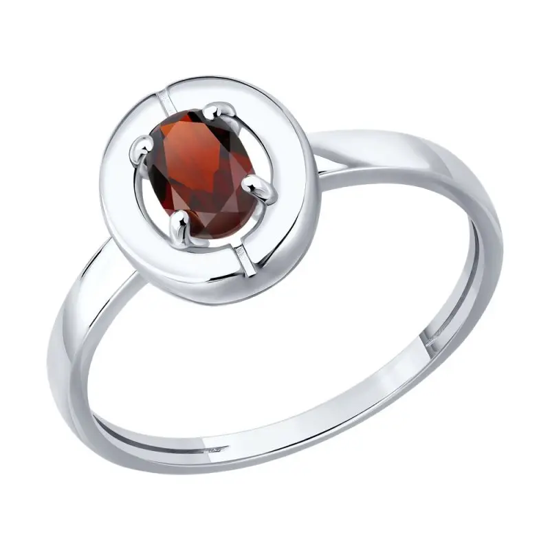 Кольцо декоративное из серебра