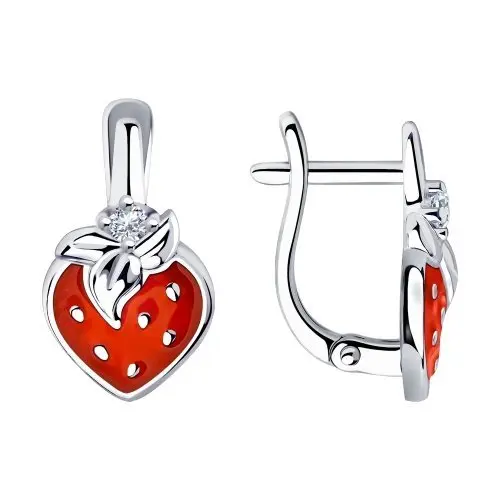 Серьги детские из серебра