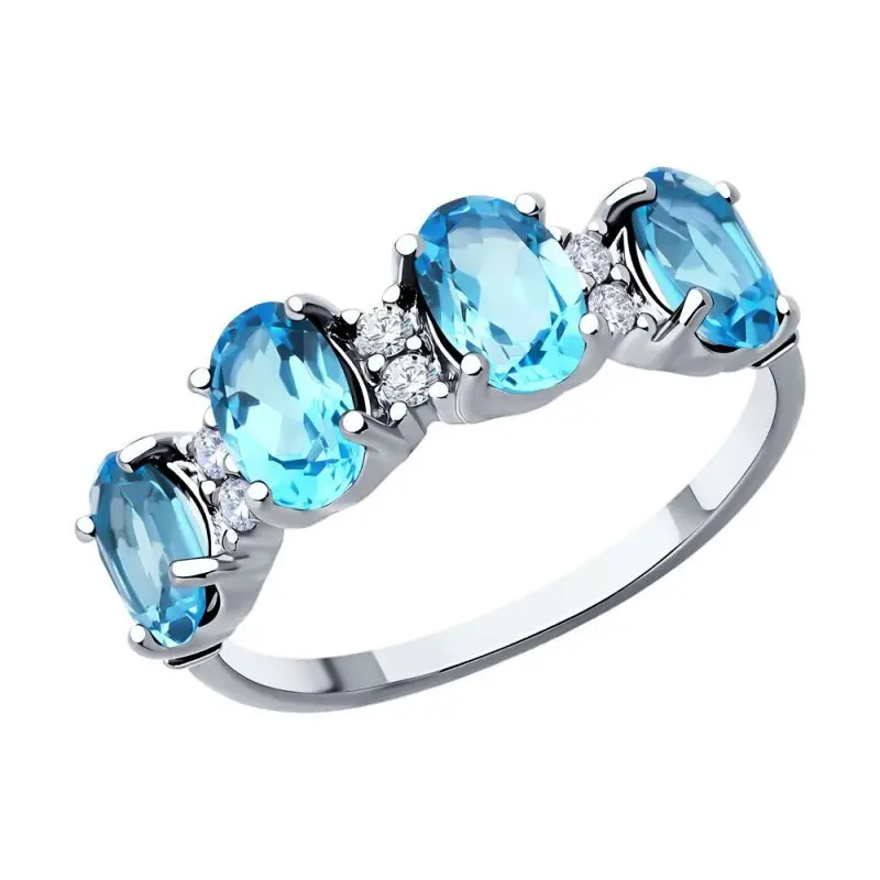 Кольцо декоративное из серебра