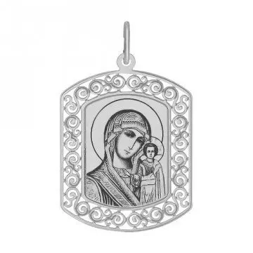 Подвеска икона из серебра