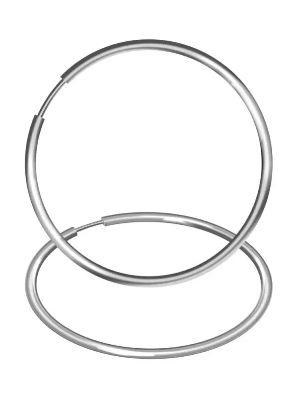 Серьги конго из серебра