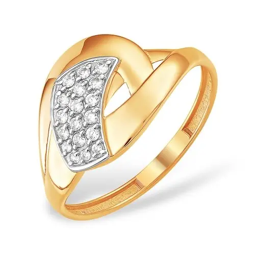 Кольцо декоративное из красного золота