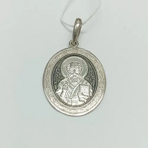 Подвеска икона из серебра