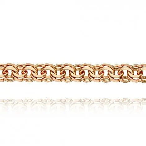 Браслет цепочный из красного золота