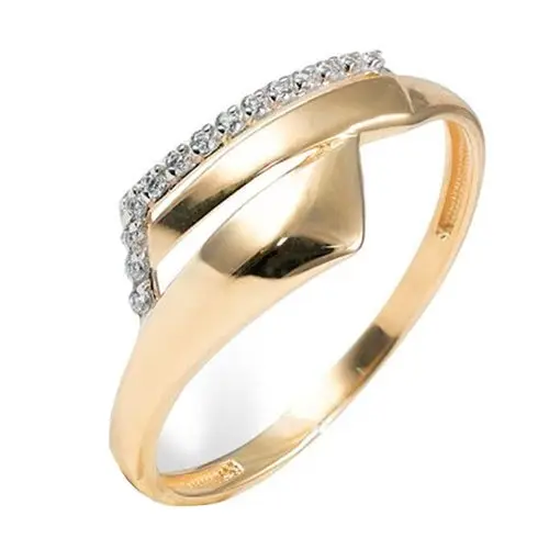 Кольцо декоративное из красного золота