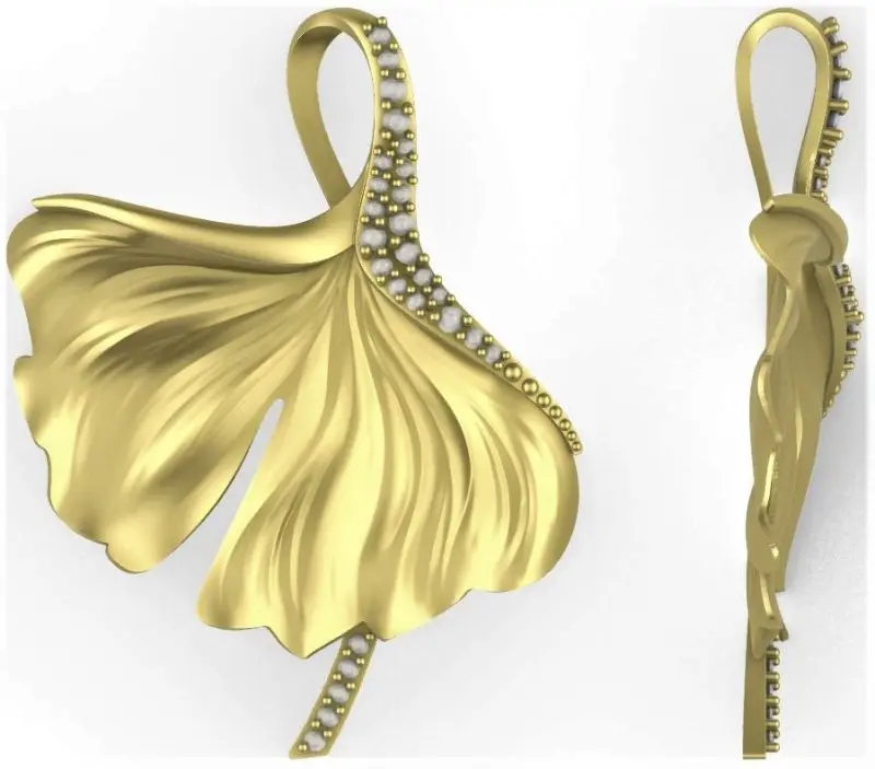 Подвеска декоративная из красного золота