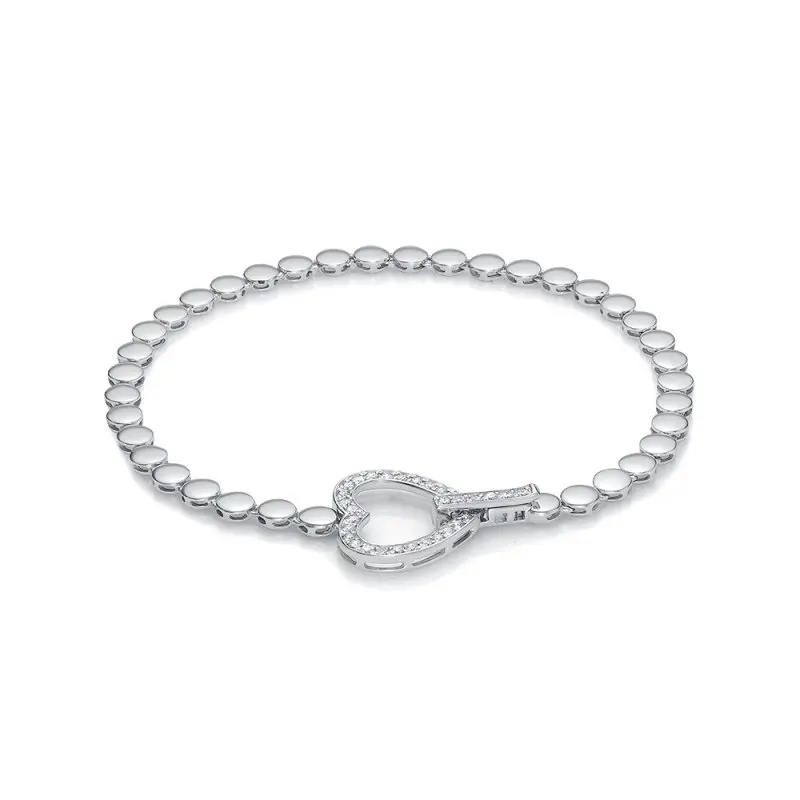 Браслет декоративный из белого золота