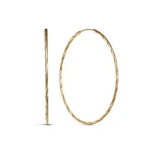 Серьги конго из красного золота